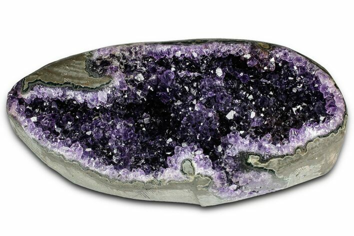 Sparkly Deep-Purple Amethyst Geode - Uruguay #345968